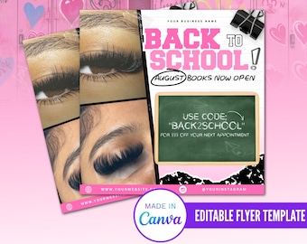 Diy Back to school flyer, Back 2 school sale flyer, Business Flyer, Social Media Flyer Template, Editable Back To School Sale Flyer
