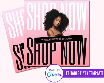 Shop Now Flyer, Editable Shop Now Flyer, Book Now Flyer, Social Media Flyer, Editable Social Media Flyer, Social Media Flyer, Instagram