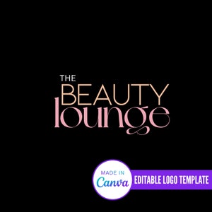 Diy Text Based Editable Logo, Beauty Logo, Hair Editable Logo, Fancy Logo, Diy Beauty Logo, Diy Logo, Glam Logo, Modern Logo, Business Logo