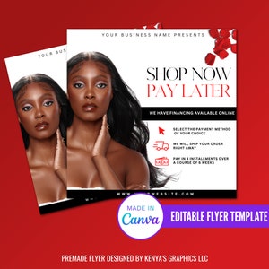 Shop Now Pay Later Flyer, Afterpay Flyer, Valentines Editable Flyer, Instagram Post Flyer, Social Media Flyer, Sale Flyer, February Flyer