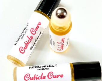 Organic Cuticle Oil: Botanical Nail & Cuticle Repair - Vegan Roller Bottle
