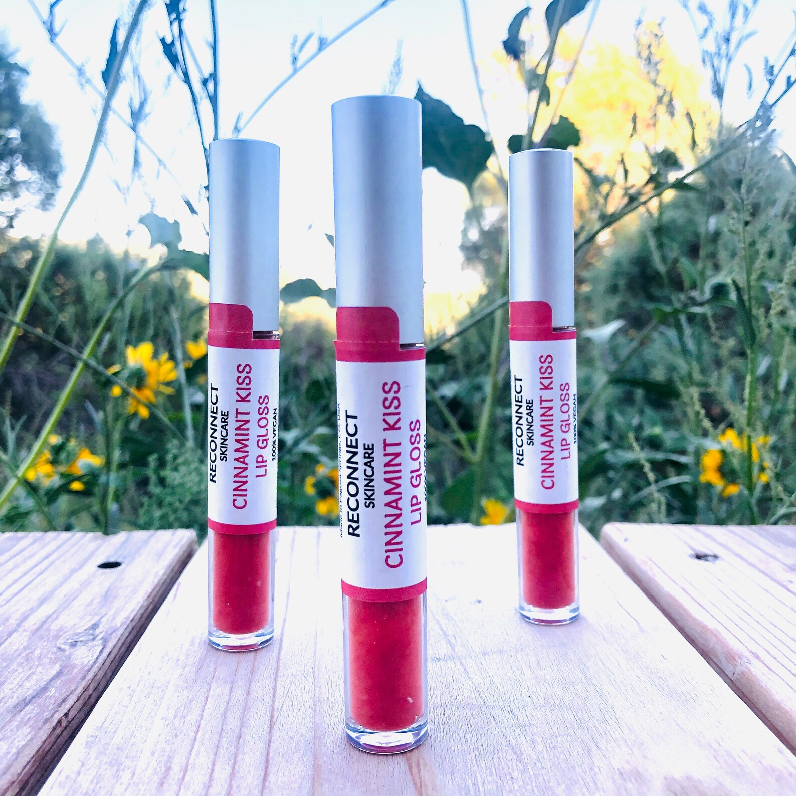 Vegan Lip Gloss Lip Conditioner CinnaMint Kiss Natural Etsy