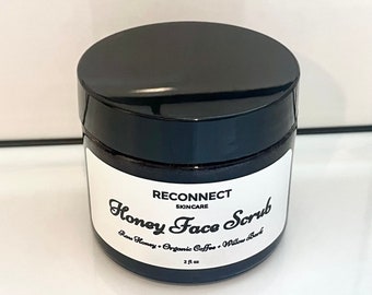 Honey Face Scrub - Raw Honey + Organic Coffee + Willow Bark