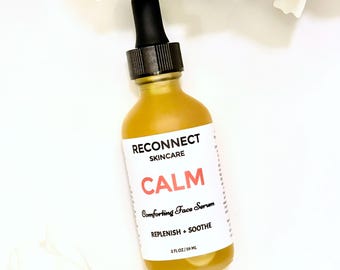 Experience the CALM Serum Magic  |  Hydration & Comfort in a Botanical Blend  |  Nourish + Soothe