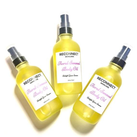Floral Sensual Body Oil  |  Aromatherapy Massage Oil  |  Luxurious Hydration