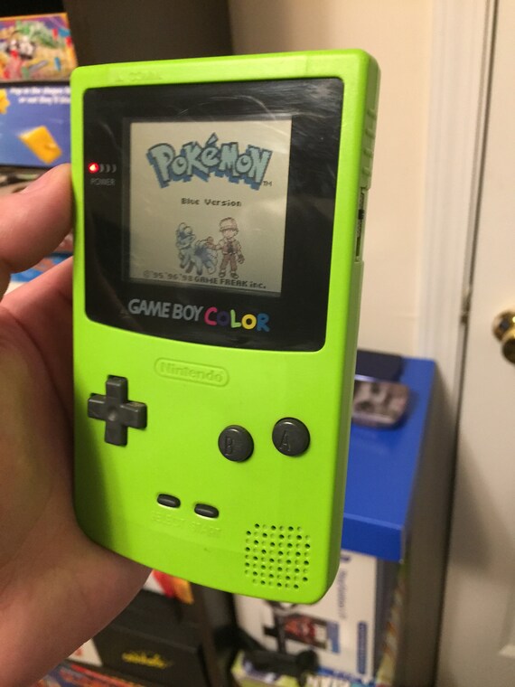 Lime Green Nintendo Gameboy Color Etsy
