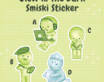 Smiski Glow in the Dark Stickers