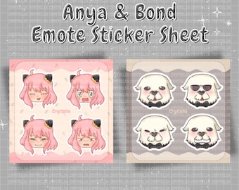 Spy x Family Anya & Bond Sticker Sheets