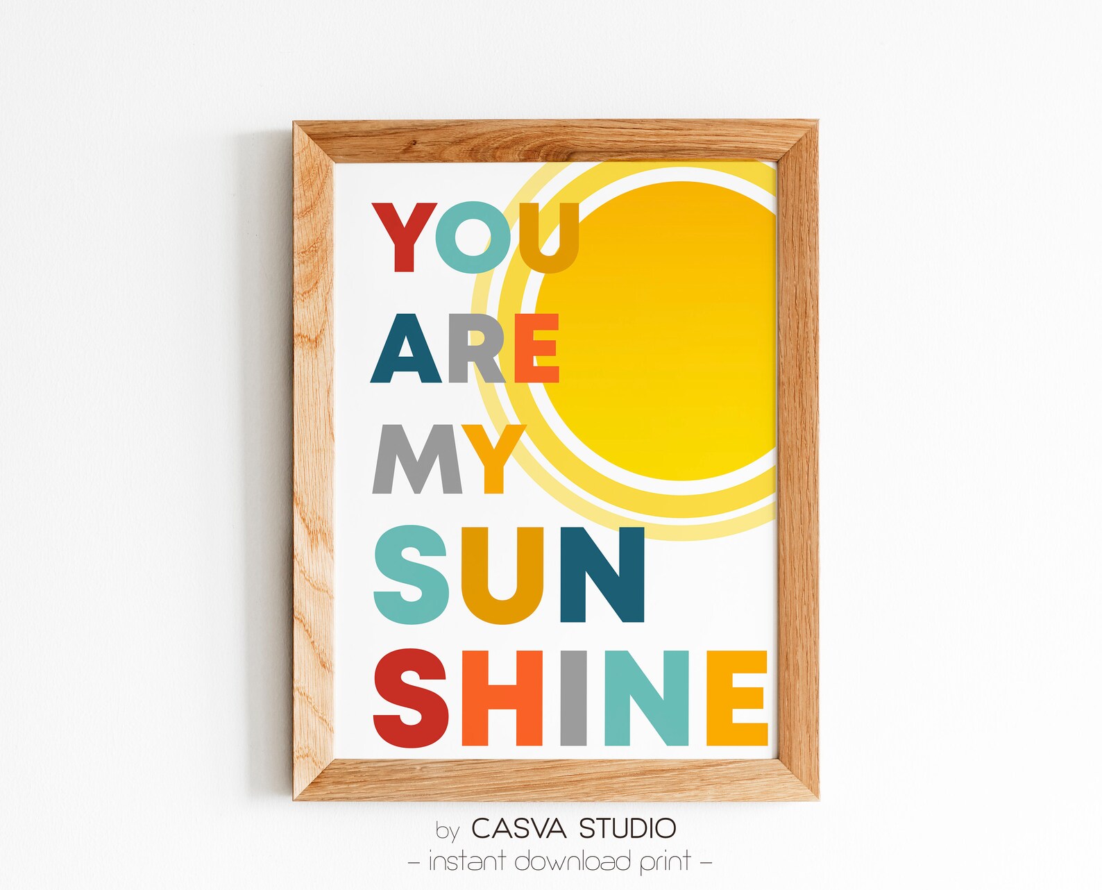 You Are My Sunshine / Nursery Prints / Baby Room Prints / Etsy