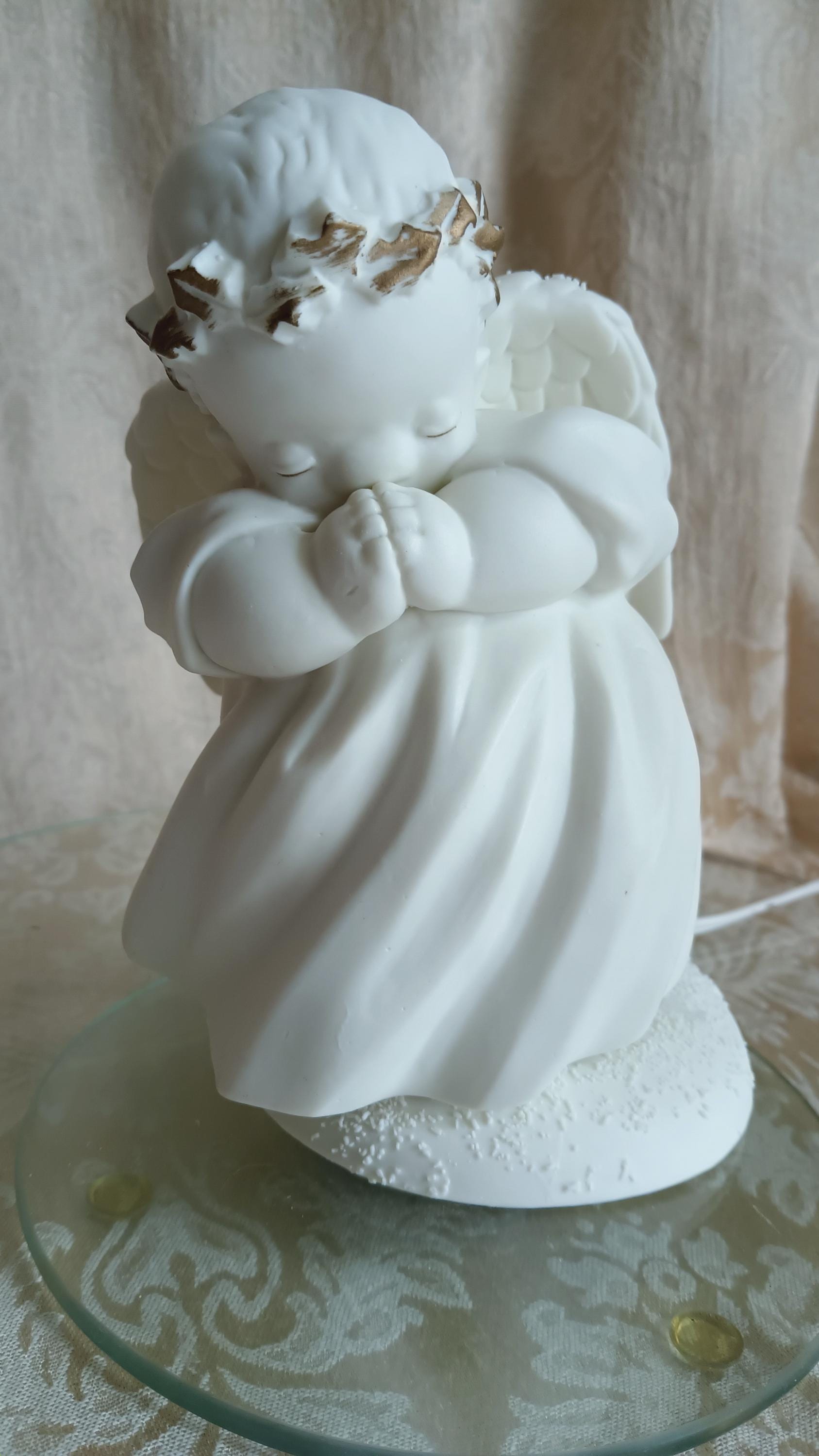 Porcelain Angel Lamp - Etsy