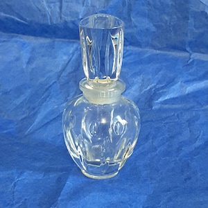 Beautiful French Perfume Bottle Clear Lead Crystal