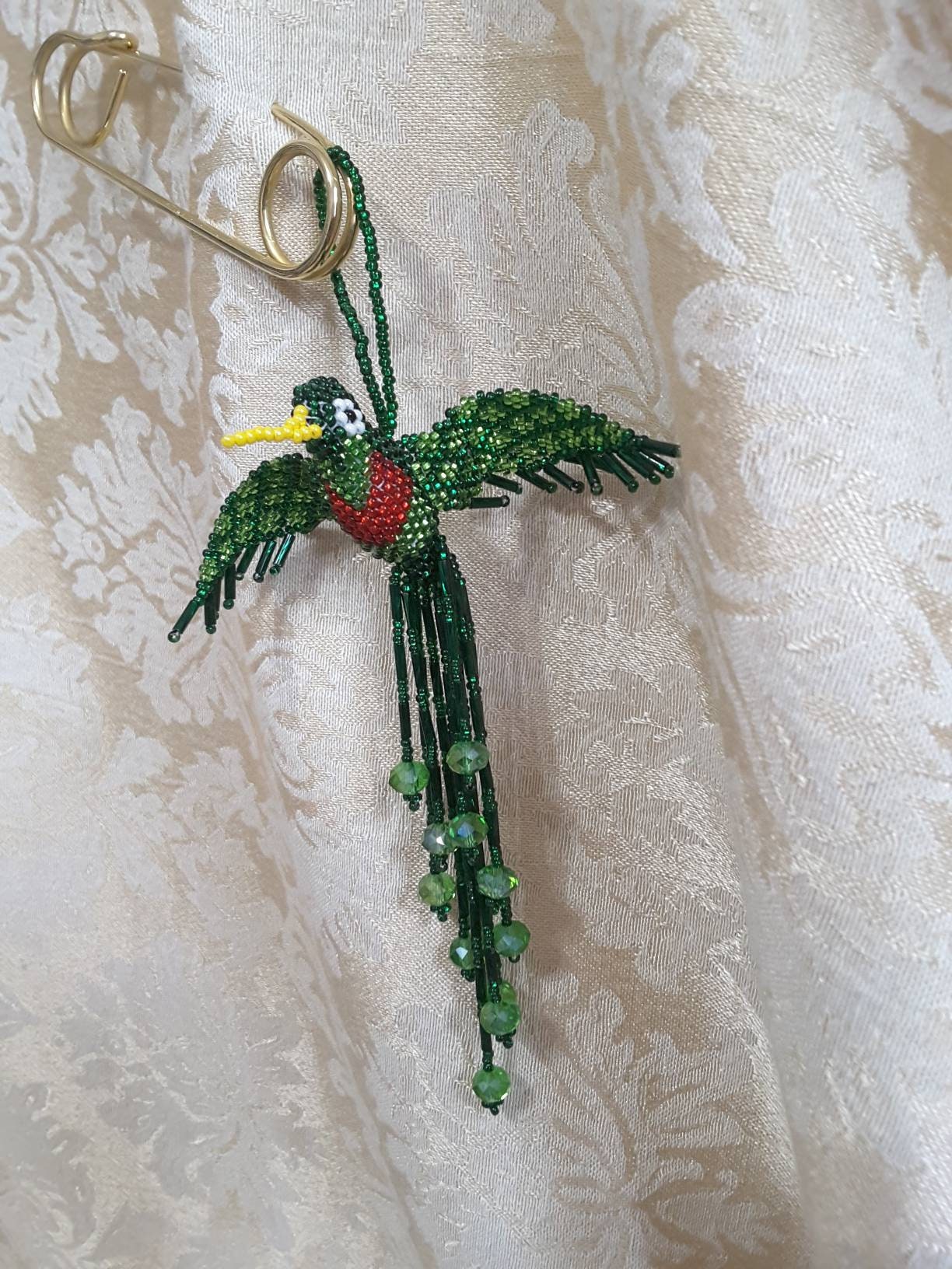 Hand-Beaded Glass Peacock Ornaments from Guatemala Pair 'Real Beauty' -  International Medical Corps