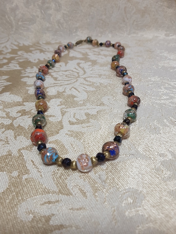 Beautiful Necklace Handmade Glass Bead Necklace 21