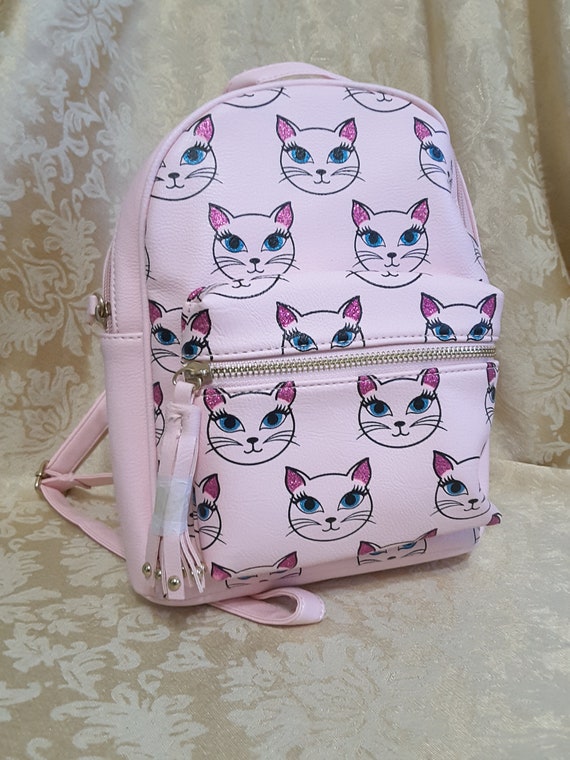 OMG Accessories Small Pink Kitty Back Pack Purse … - image 8