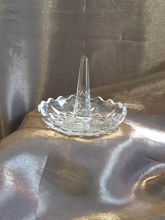 Ring Dish Clear 24% Lead Crystal