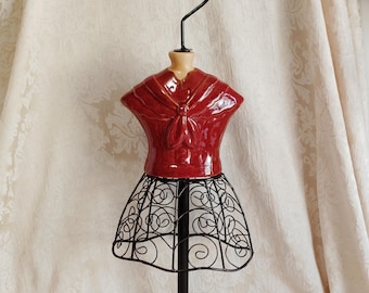 Fashion Mannequin Ceramic Metal Table Top 21.5" Tall
