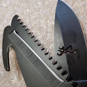 Vtg. Browning 3 Blade Knife Hunting Camping Tool image 7