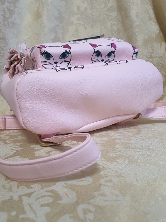 OMG Accessories Small Pink Kitty Back Pack Purse … - image 5