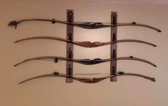 4-bow Leather Traditional Archery Bow Rack - Etsy