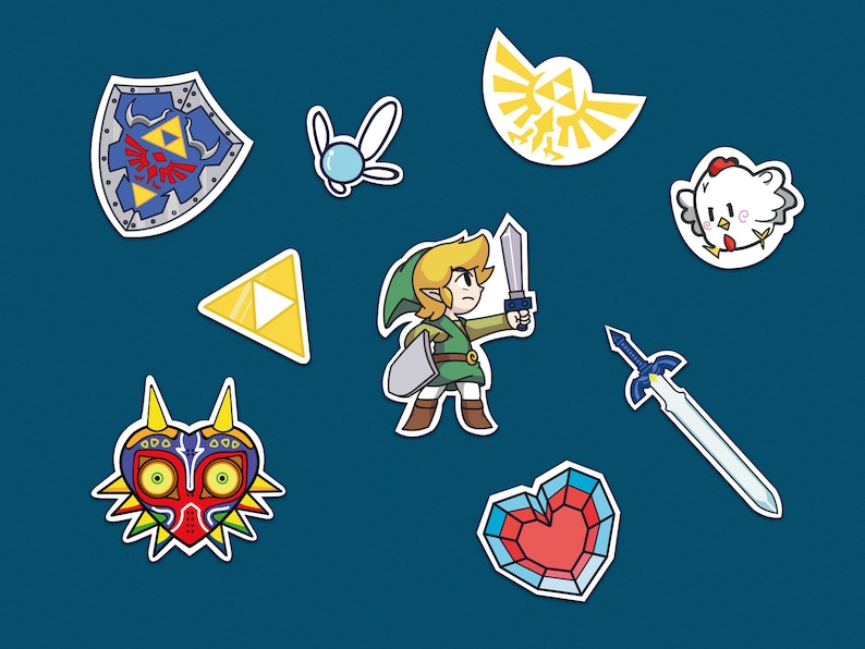 The Legend of Zelda Stickers Etsy