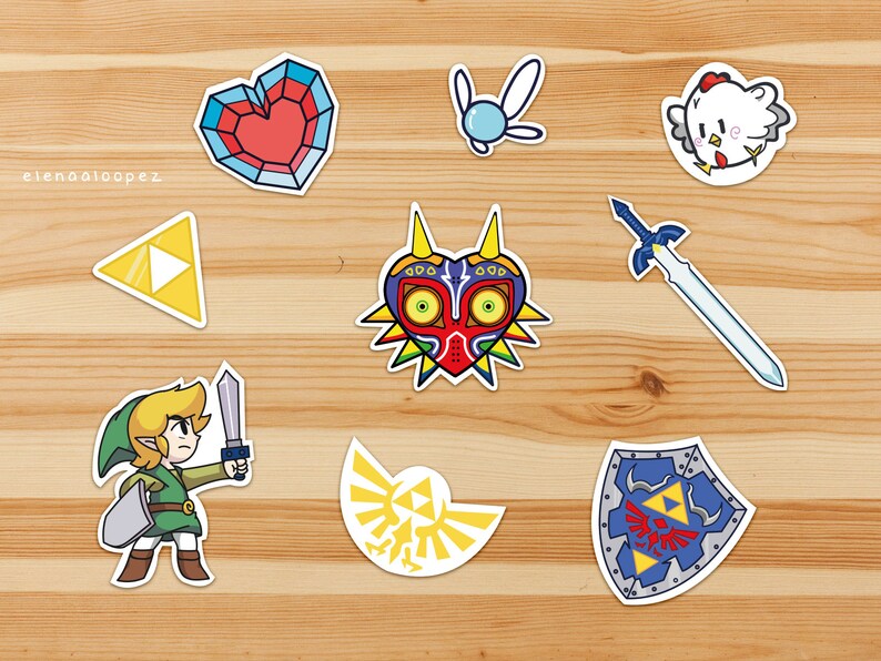 The Legend of Zelda Stickers Etsy