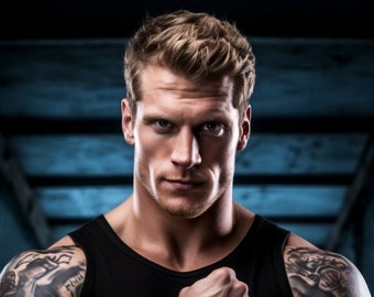 AI Male Model: Bad Boy Military Sports Muscles, Romance Novel Cover Model, AI Photography, Handsome Man Portrait, Photos for FB Ads