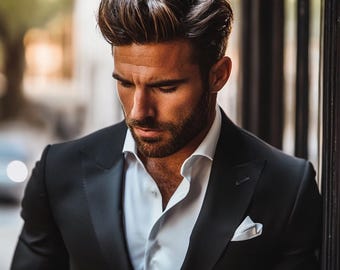 Billionaire Boss AI Male Model Portrait for Romance Book Cover | Handsome Digital Man for Author Use | Instant JPG High-Res Download