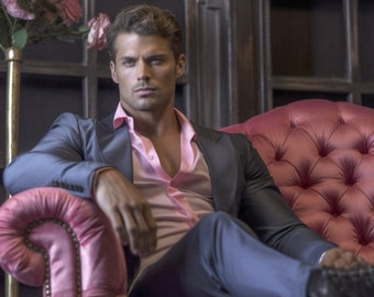 AI Male Model: Romance Novel Cover Model, AI Photography, Handsome Rugged Man Portrait, Billionaire w Car, City Background, FB Ad photos