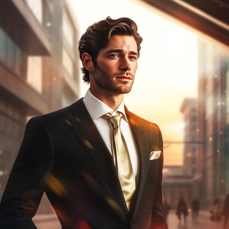 AI Male Model: Romance Novel Cover Model, AI Photography, Handsome Man