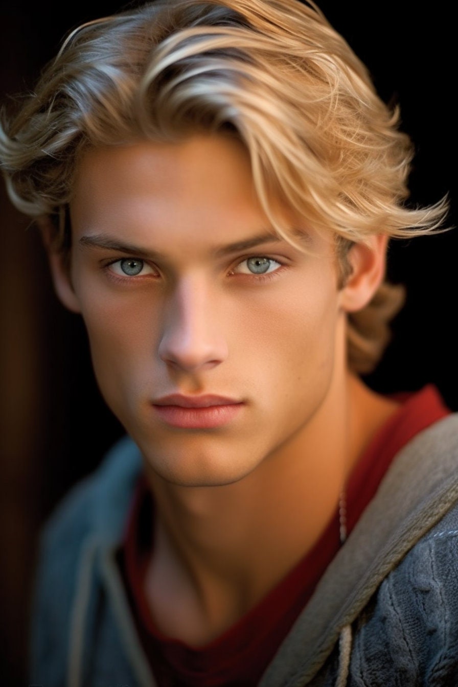 AI Male Model Romance Novel Cover Model, AI Photography, Handsome Man
