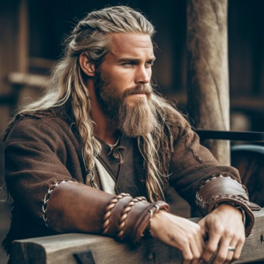 AI Male Viking Model: Hot Viking, Romance Novel Cover Model, AI Photography, Handsome Man