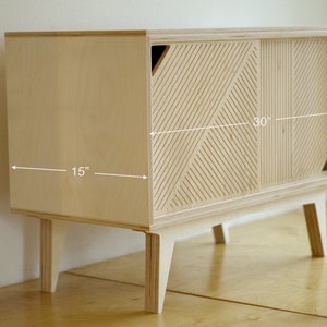 Dimensioned view of the sliding console