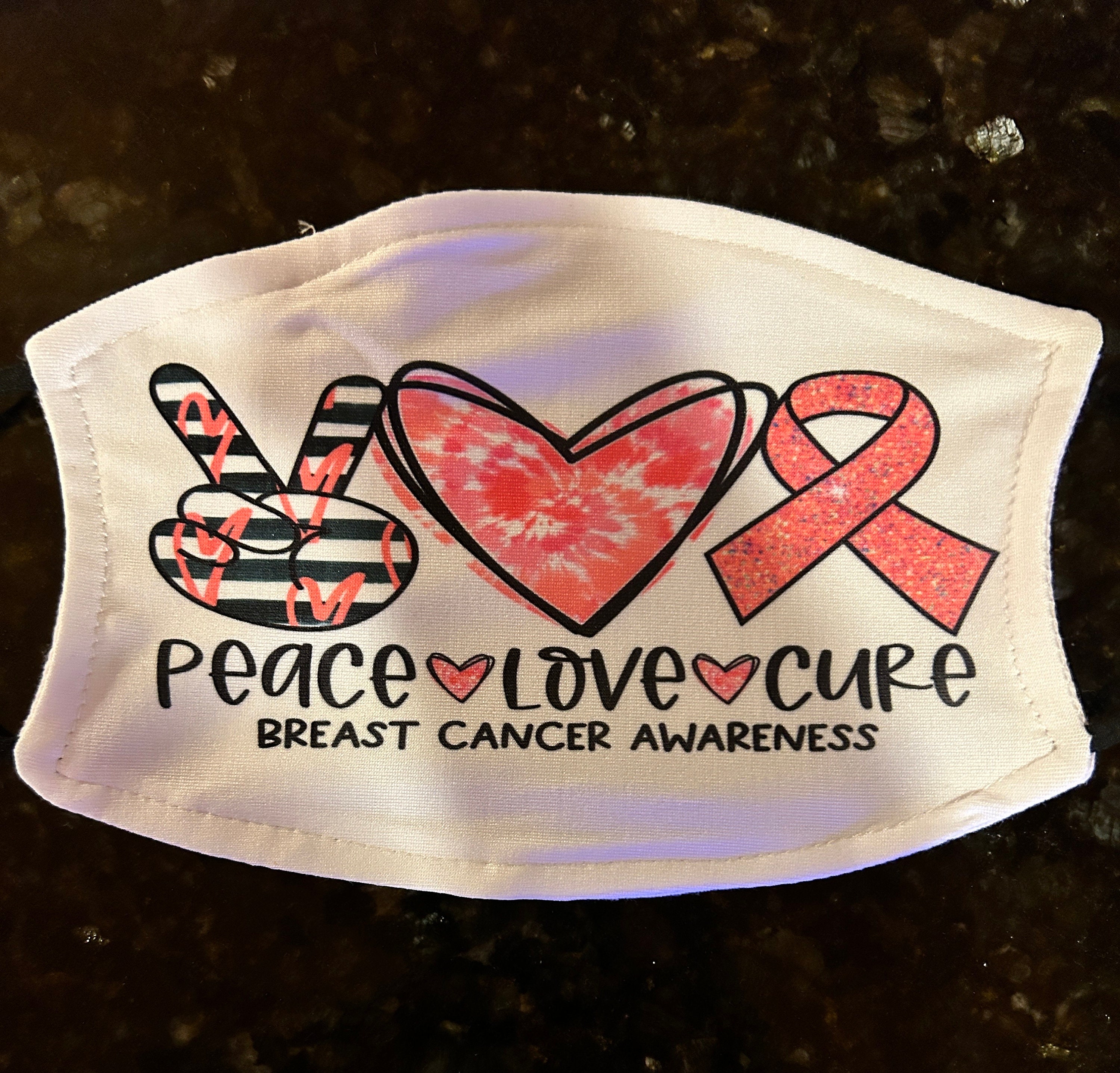 Custom Breast Cancer Awareness Face Mask|pink Ribbon Mask|face Mask - Etsy