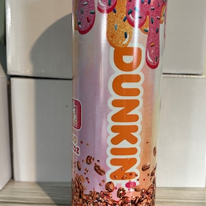 20oz Dunkin Donuts Skinny Tumbler-Dunkin Donuts-Donut Lover-Coffee Lover