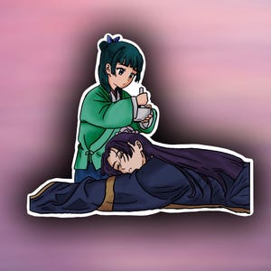 AYVRUOP 50 Pegatinas Divertidas De The Apothecary Diaries – Stickers De Anime Impermeables Para Portátil, Mochila, Patinete Y Más, Regalo Para Adolescentes