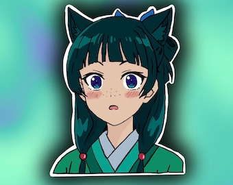 MaoMao aus The Apothecary Diaries, Katzenohren, wasserfester Sticker!