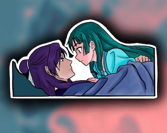 Jinshi und MaoMao (The Apothekertagebücher) Niedliche Anime-Paare / -Momente, wasserdichter Aufkleber!