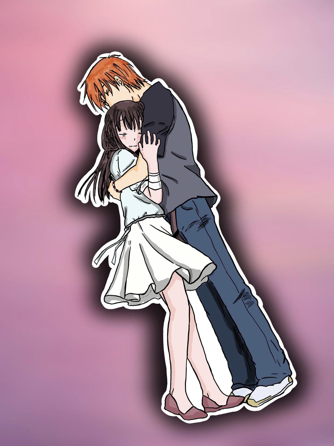 Kyo and Tohru From Fruits Basket Hugging, Cute Anime Moments ...