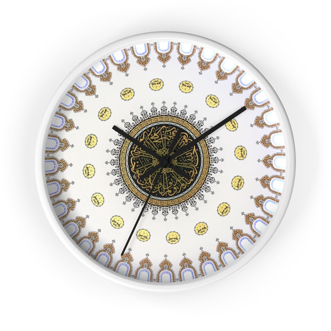 Islamic Wall Clock Qurans Wall Clock Islam Clock Black & Etsy