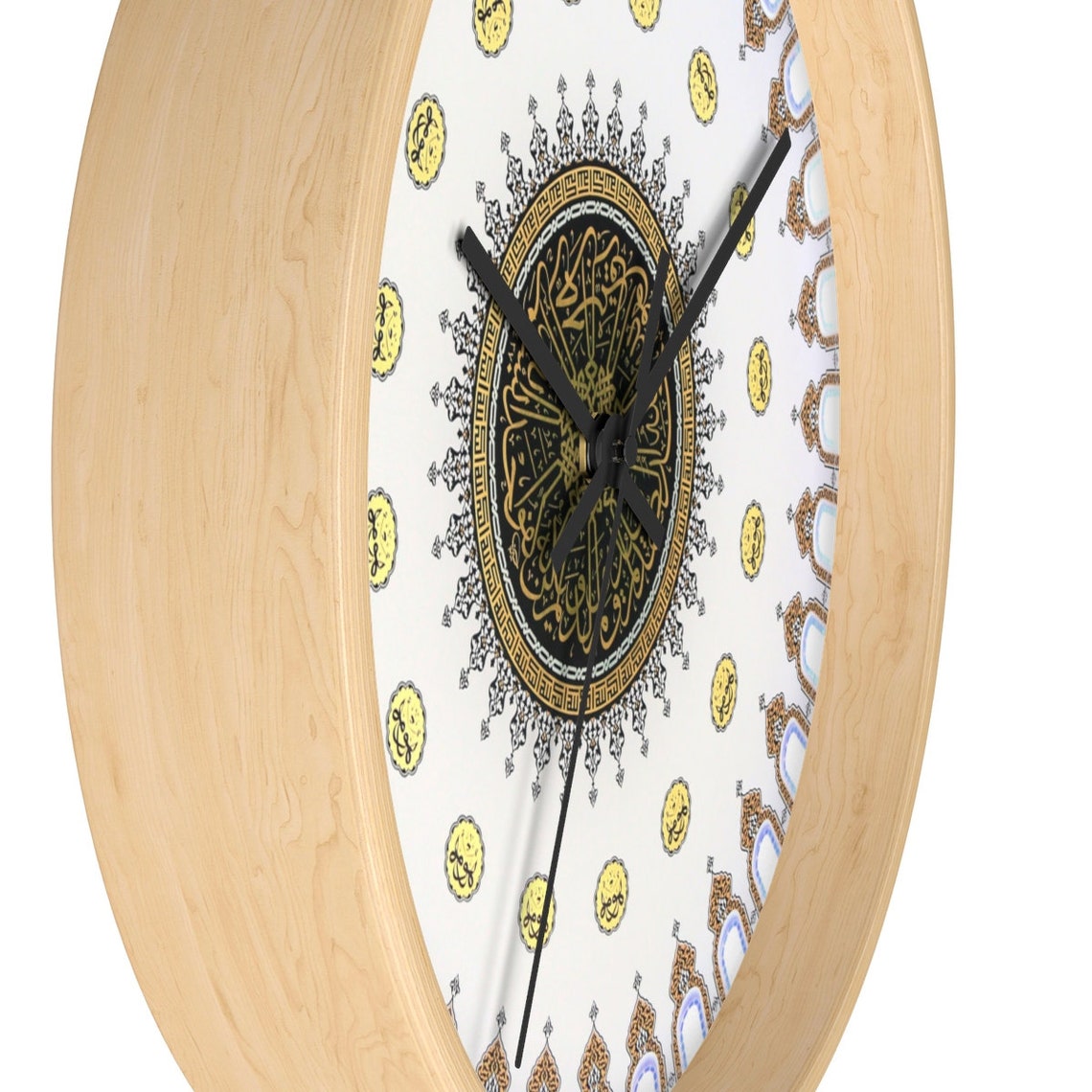 Islamic Wall Clock Qurans Wall Clock Islam Clock Black & Etsy