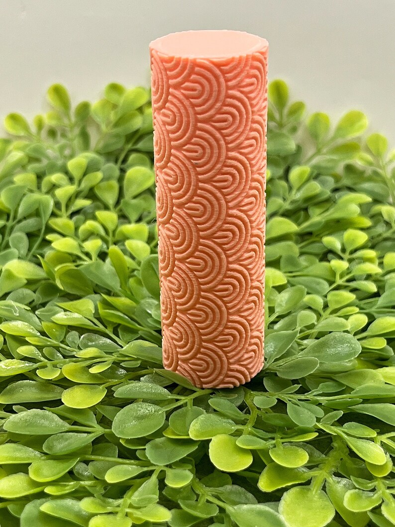 Arch pattern clay roller, clay texture roller, embossing roller, fondant texture roller, clay tool image 1
