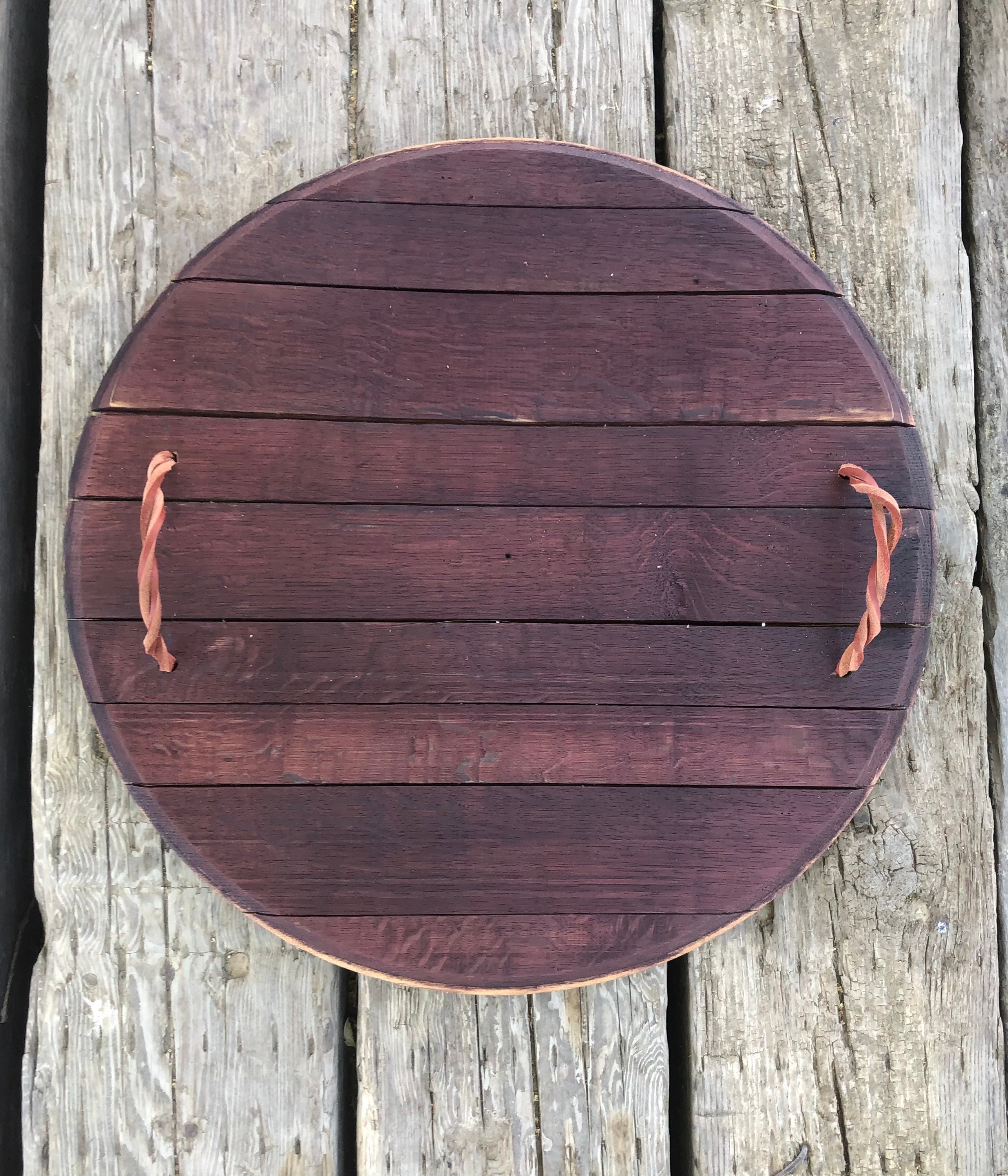 Wine barrel bottom charcuterie board Etsy