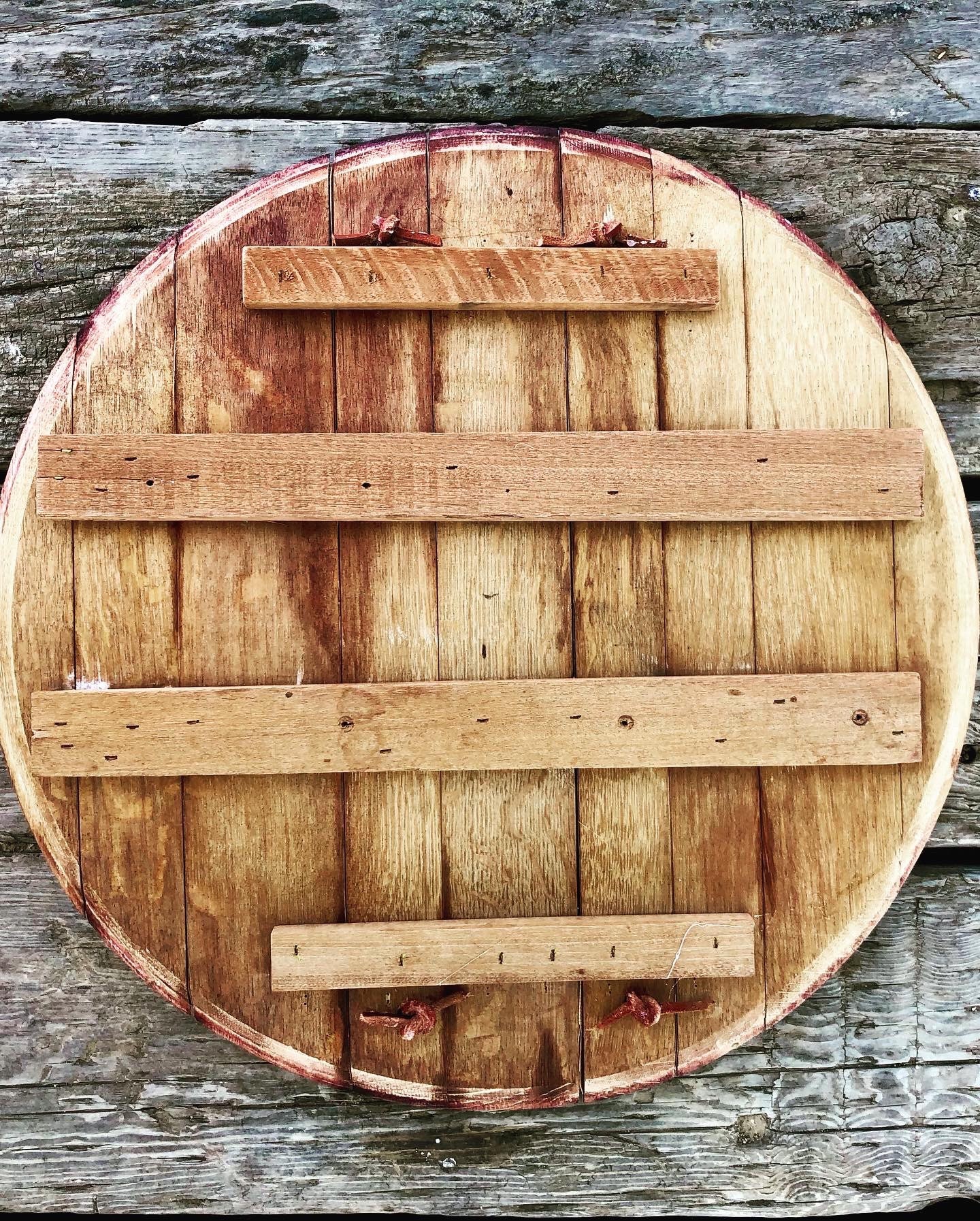 Wine barrel bottom charcuterie board Etsy