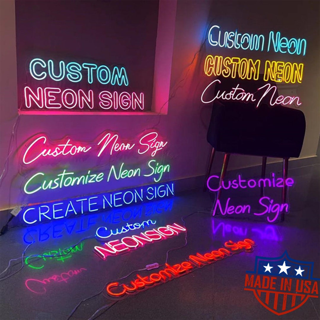 Custom Neon Sign Led Sign Led Neon Sign Wall Neon Sign Custom Neon Sign Wall Art Neon Name Sign