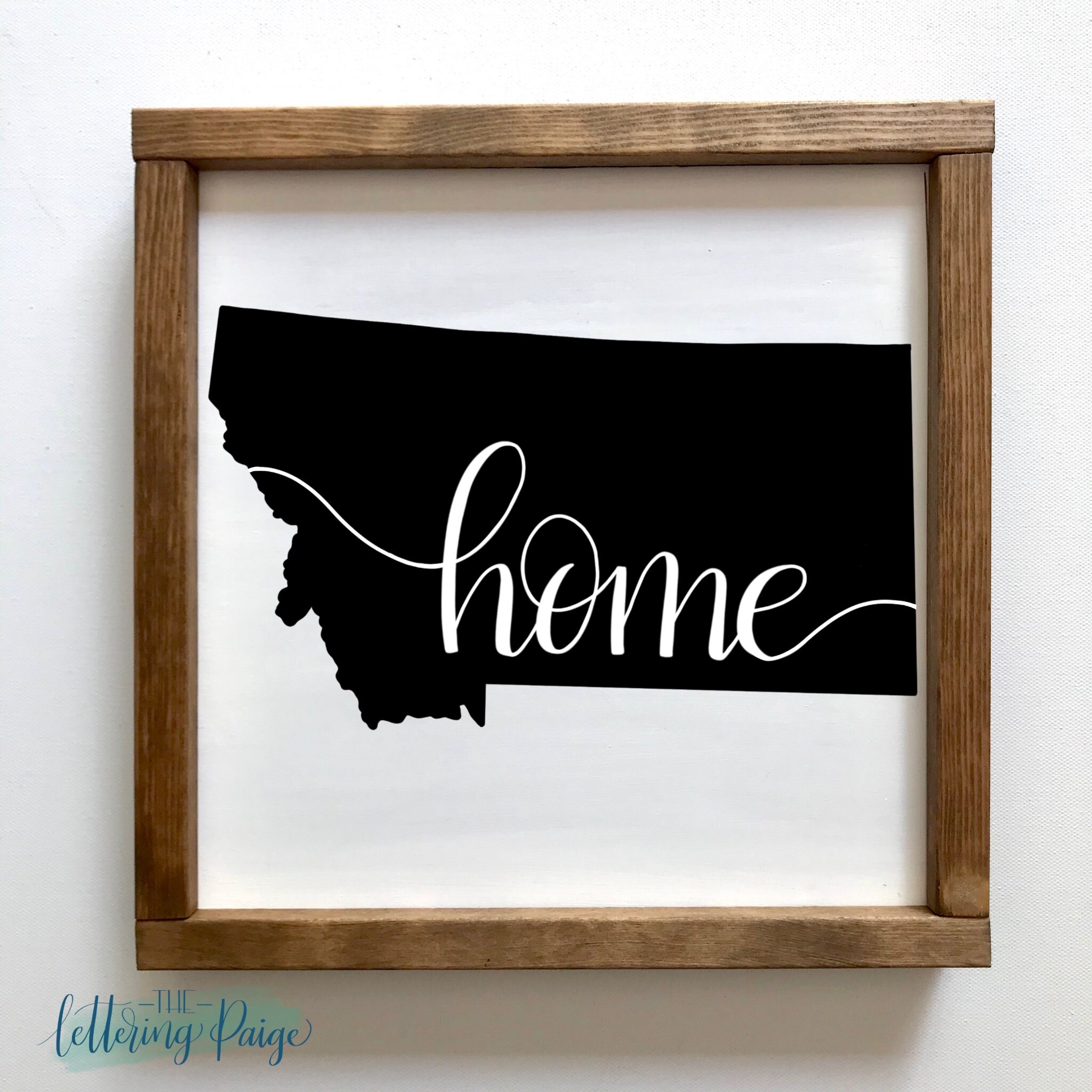 Montana Home Wood Sign Montana Home Decor Rustic Wood Sign Etsy