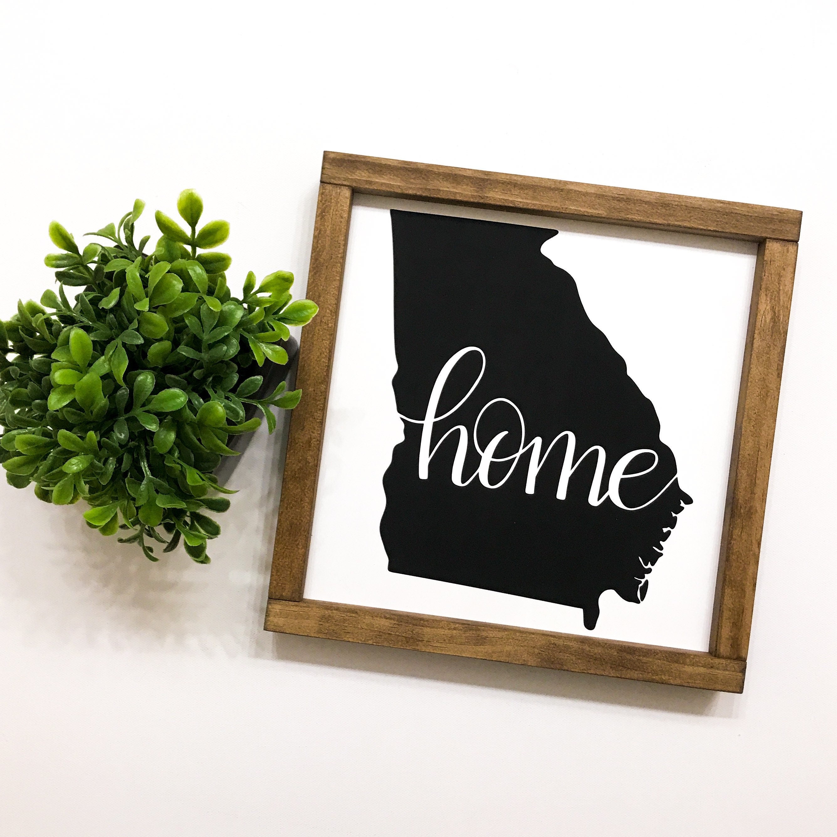 Home Decor Wooden Sign Georgia Sign Home Decor Wooden Sign Georgia Sign