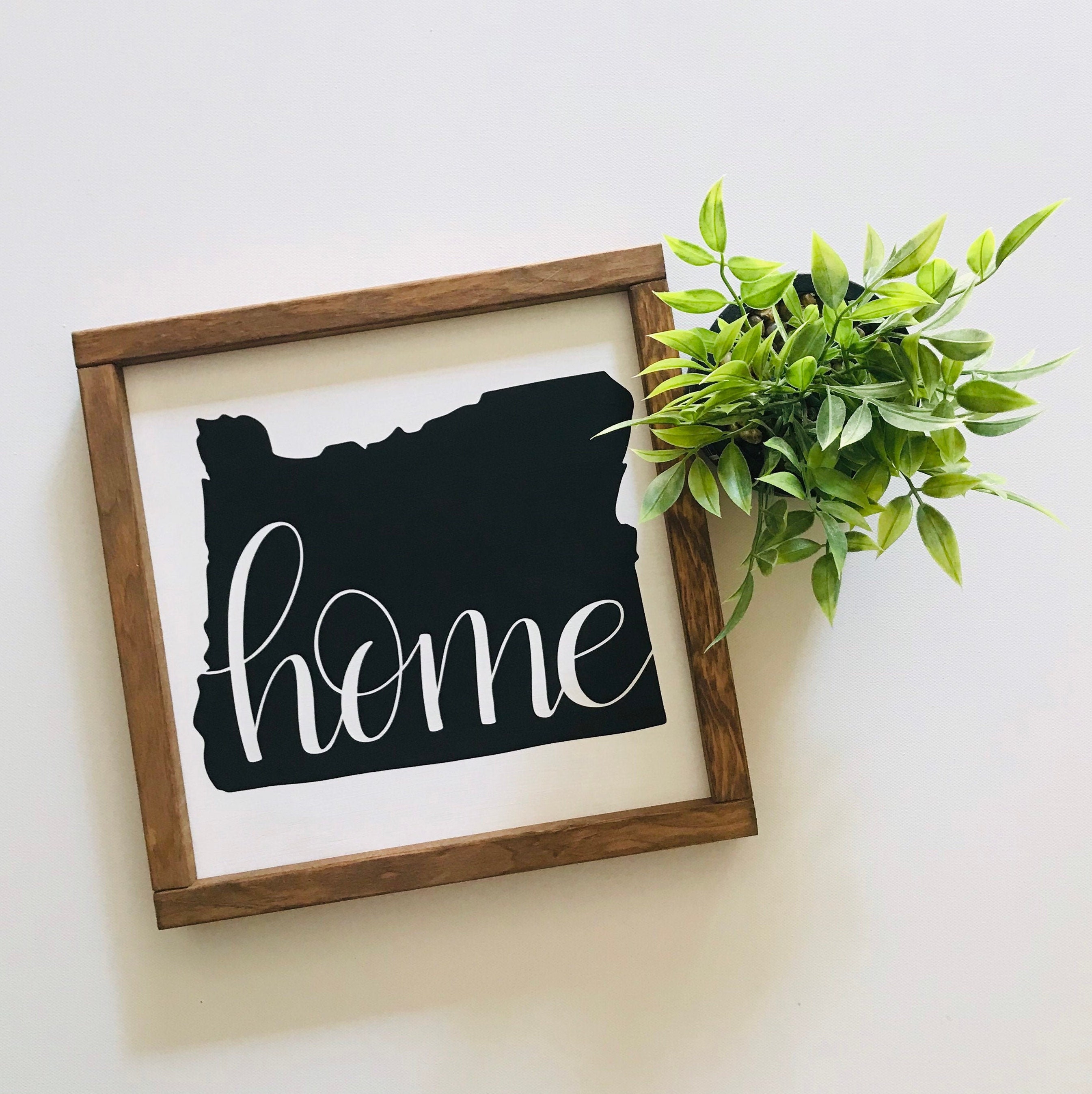 Oregon Home Sign Oregon Wood Sign Oregon State Sign State Etsy