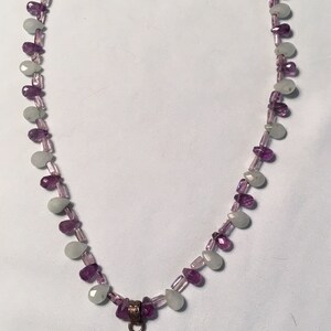 Amethyst and aventurine necklace