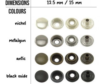 Snap Button Drukknop Studs Naaien Leder Craft Kleding 50 sets