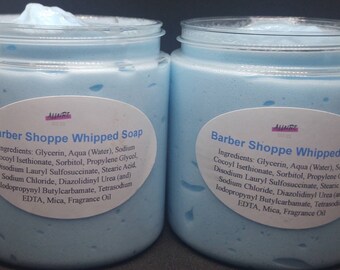 Barber Shoppe Whipped Soap, Body Wash, Hand Wash, Shaving cream, Gifts for him, back to school, bath